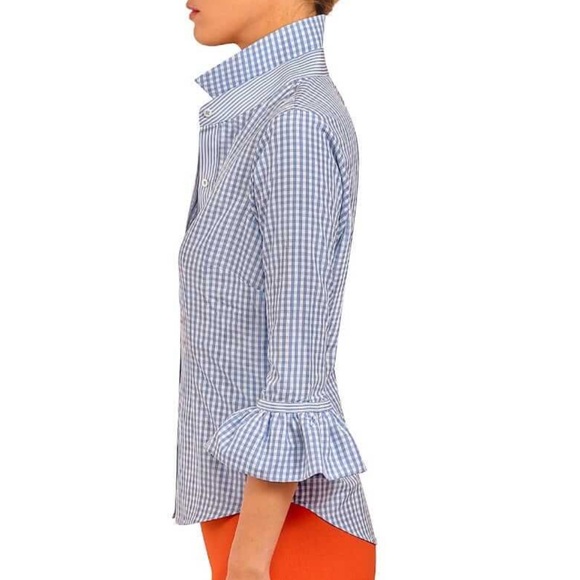 Gretchen Scott Priss Blouse - Gingham L - Picture 2 of 11